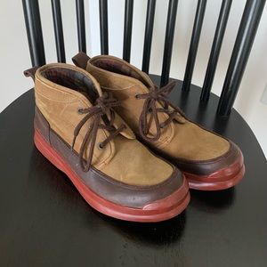 Cole Hahn Leather/Rubber Red Sole Hiking Rain Boot